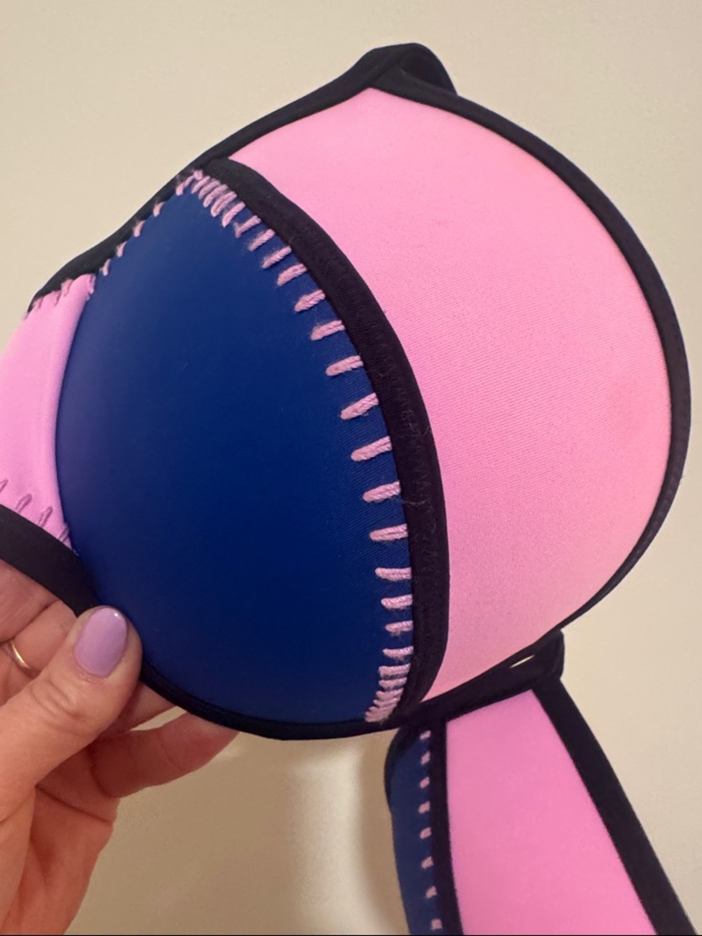 Victoria's Secret Pink and Navy Push-Up Bikini Set - Picture 2 of 5